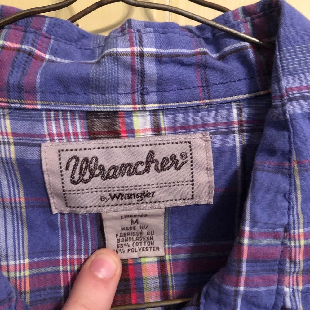 Wrangler pearl snap button up